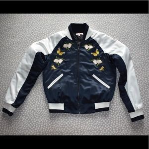 Floral Bomber Jacket